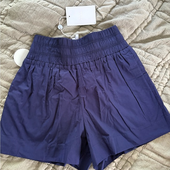 NWT Hill House High Waist Navy Shorts - Picture 1 of 2